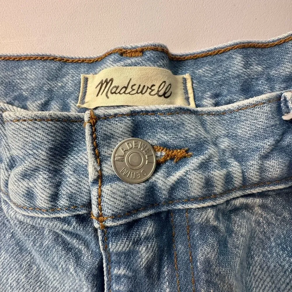 Madewell Light Wash Straight Leg Jeans - Picture 4 of 13